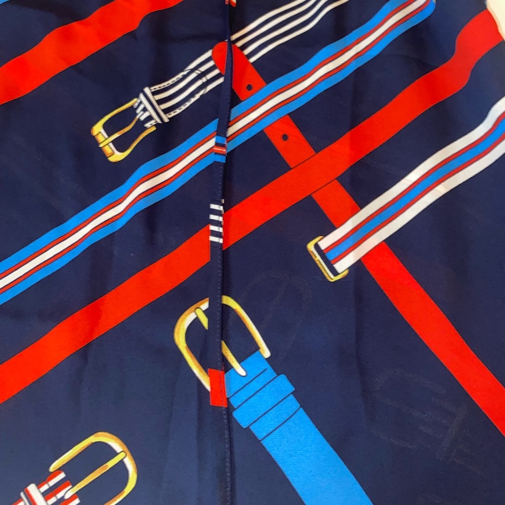 CAbi Women’s Navy and Multicolor Sleeveless Tank Top - Picture 3 of 6